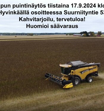 Hampun puintinäytös Hyvinkäällä 17.9.